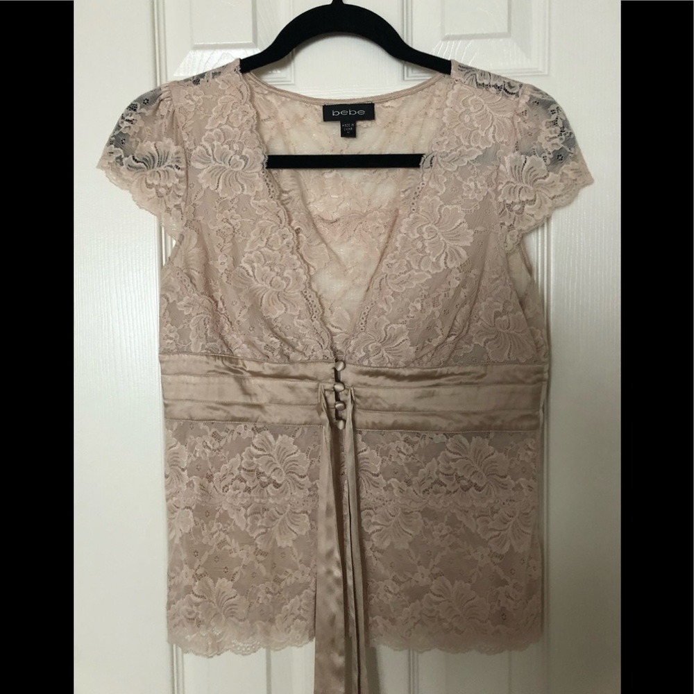 BEBE lace top